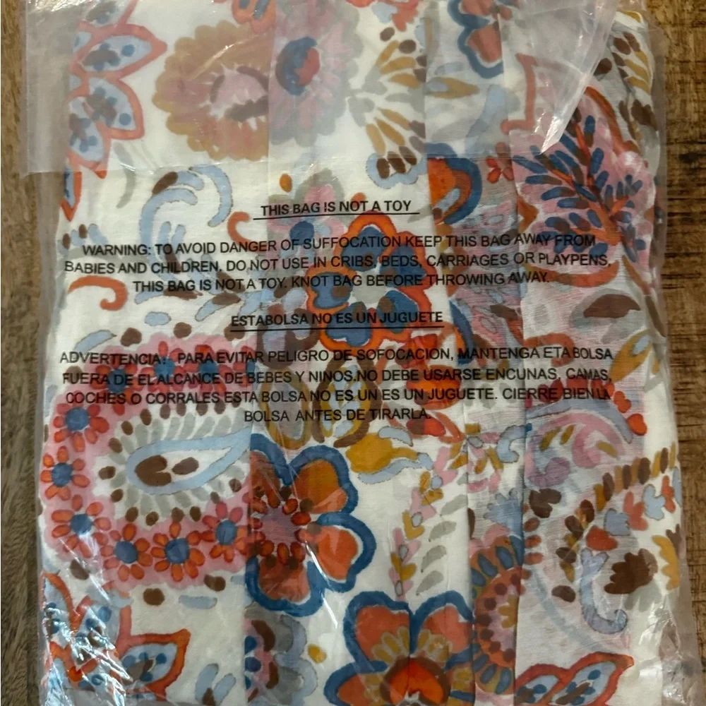 MSK floral paisley vanilla ice Cream and Orange halter sleeveless Maxi Dress nwt - Picture 7 of 7